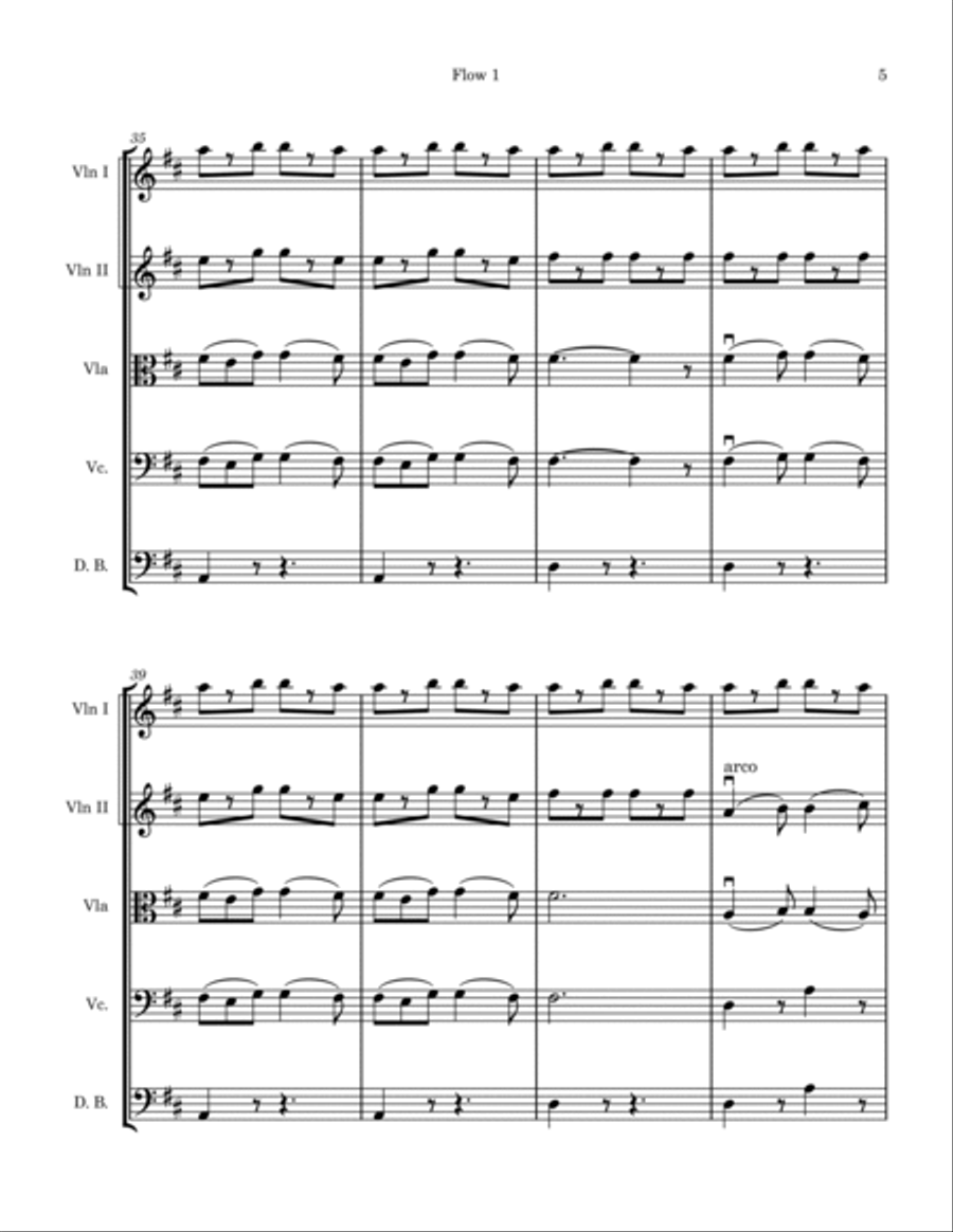 Barcarolle da Les contes d’Hoffmann String Orchestra scores gallery preview page 5