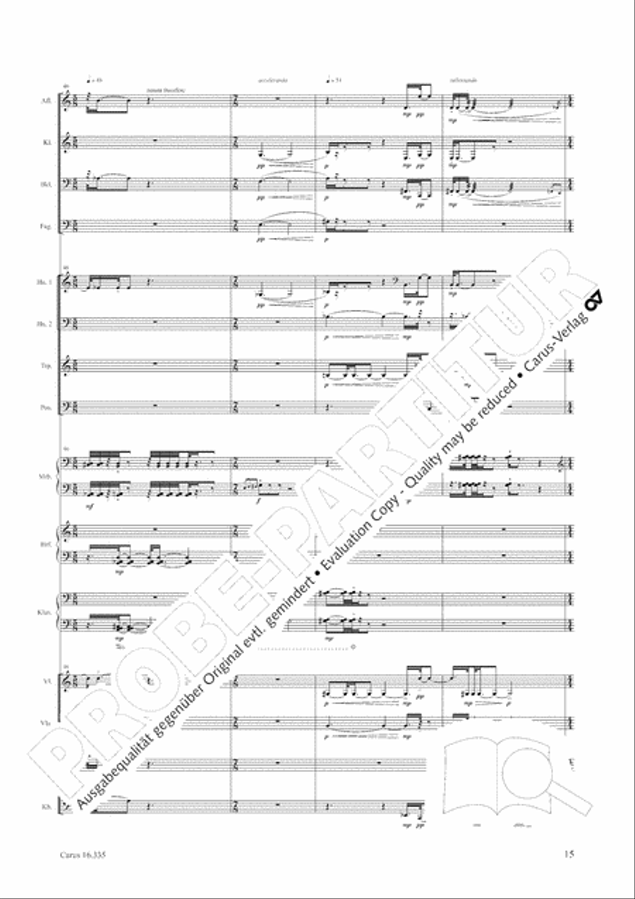 Esquisse: le froid Orchestra scores gallery preview page 16