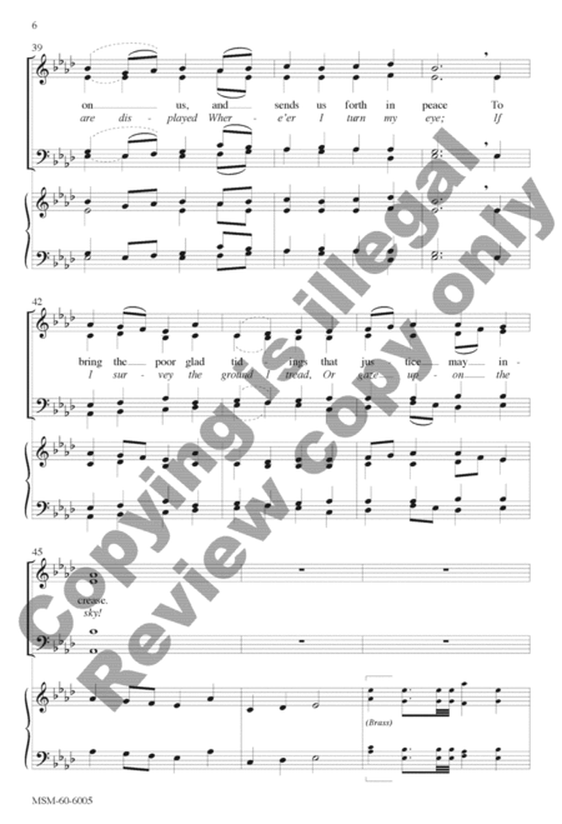Go Forth and Preach the Gospel I Sing the Mighty Power of God (Choral Score) image number null