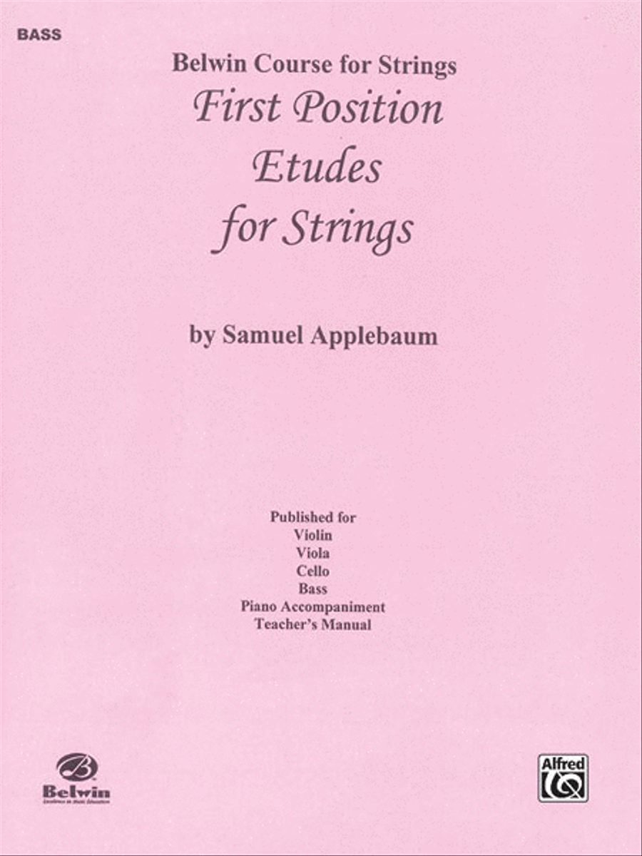 First Position Etudes for Strings Chamber Orchestra scores gallery preview page 1