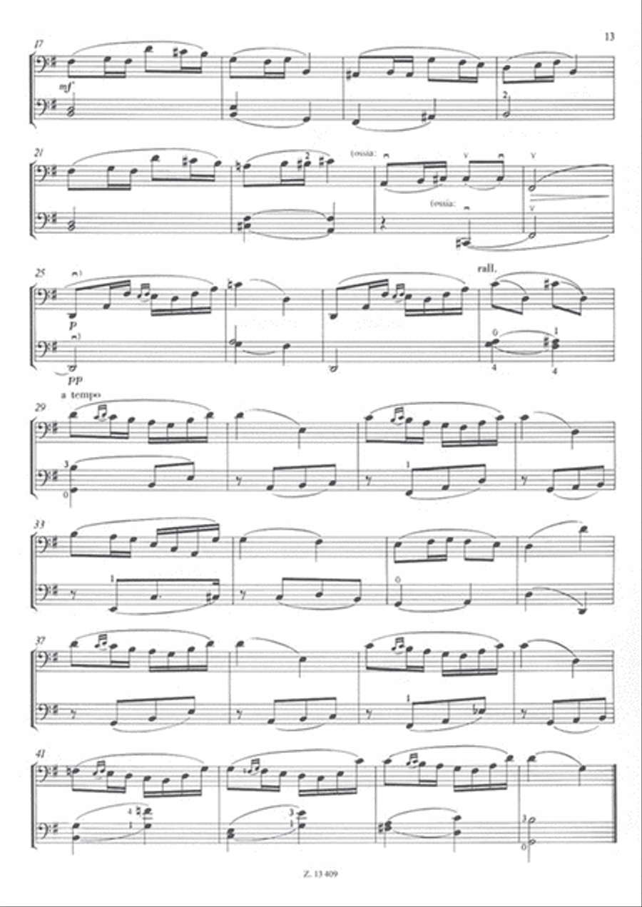 Fünfzehn leichte Etüden op. 76-1 Cello scores gallery preview page 2
