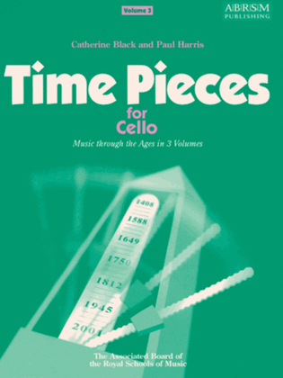 Book cover for Time Pieces for Cello, Volume 3