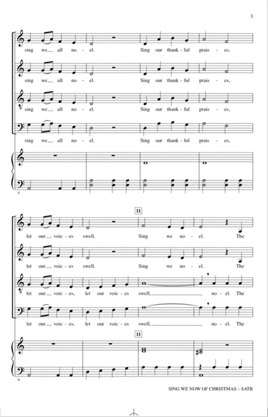 Sing We Now Of Christmas (