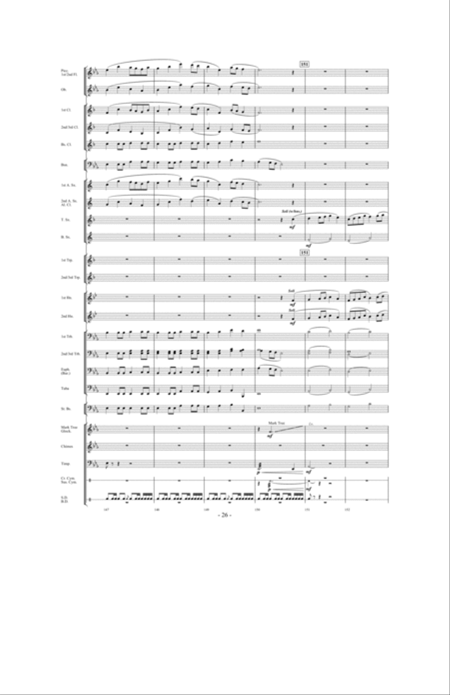 Towards a New Horizon Concert Band scores gallery preview page 25