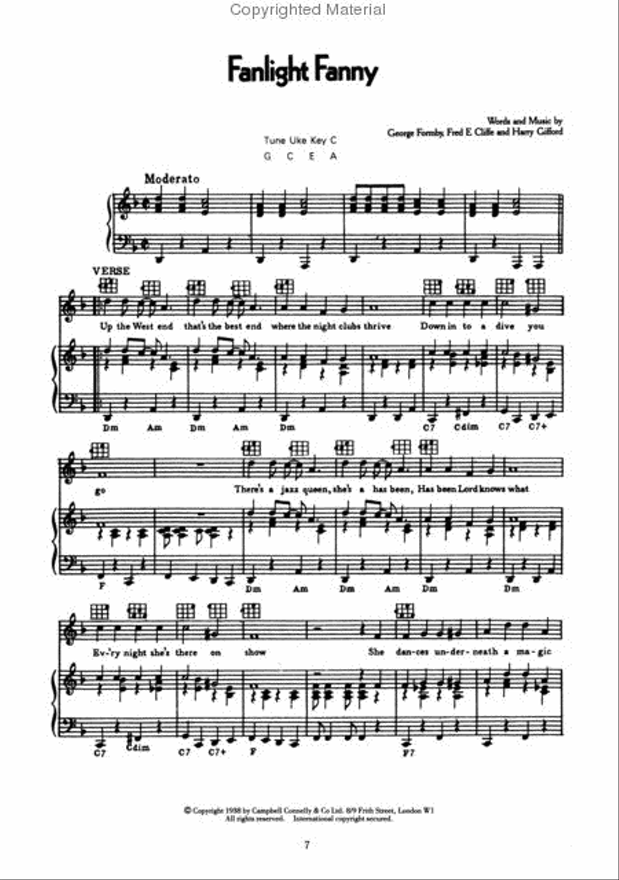 George Formby Songbook George Formby Songbook Voice scores gallery preview page 3