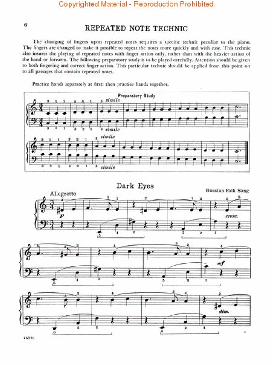 Piano Course – Book 3: Step by Step Mastery Of the Piano Piano Method scores gallery preview page 2