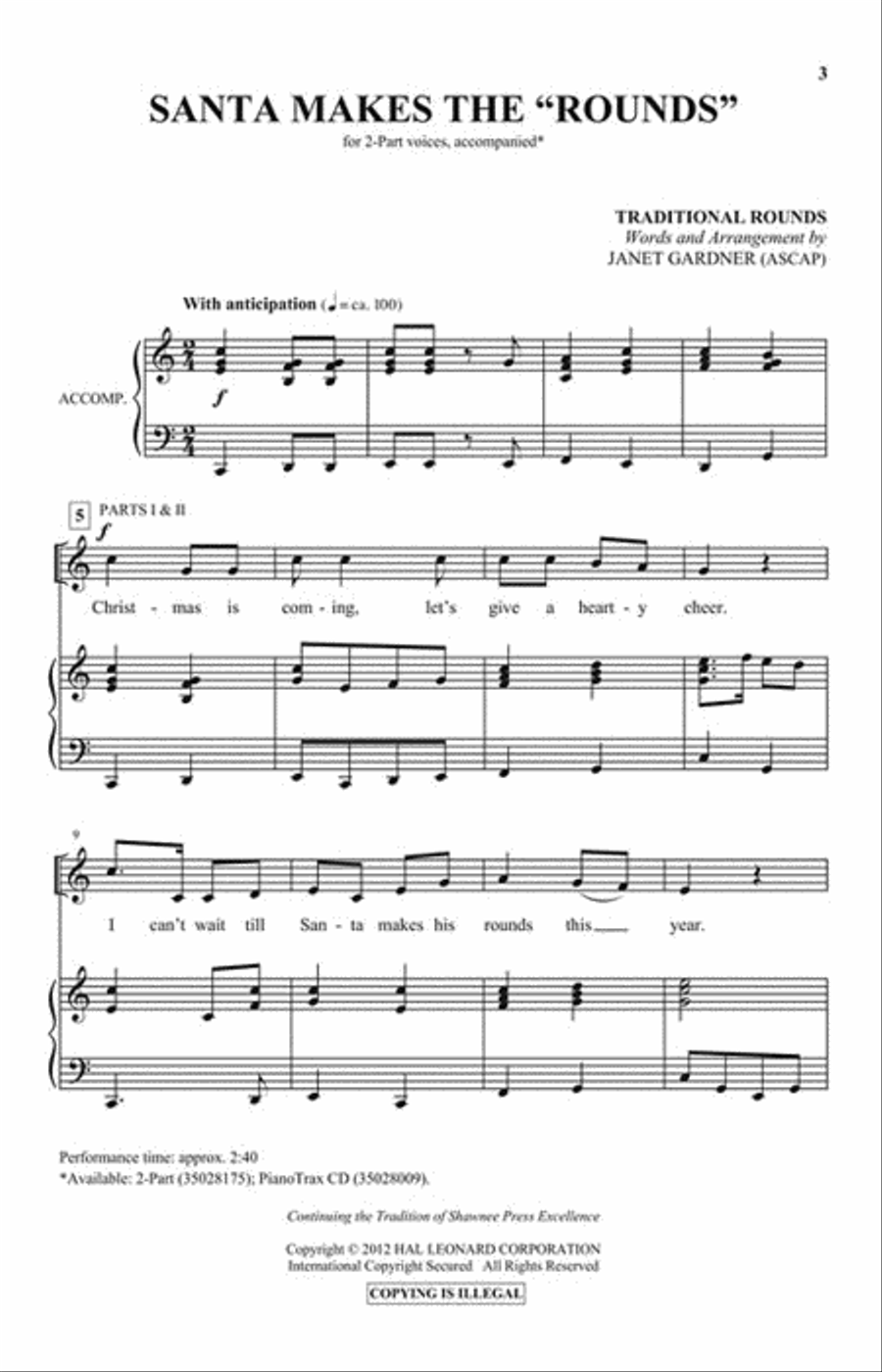 Santa Makes the “Rounds” 2-Part scores gallery preview page 2