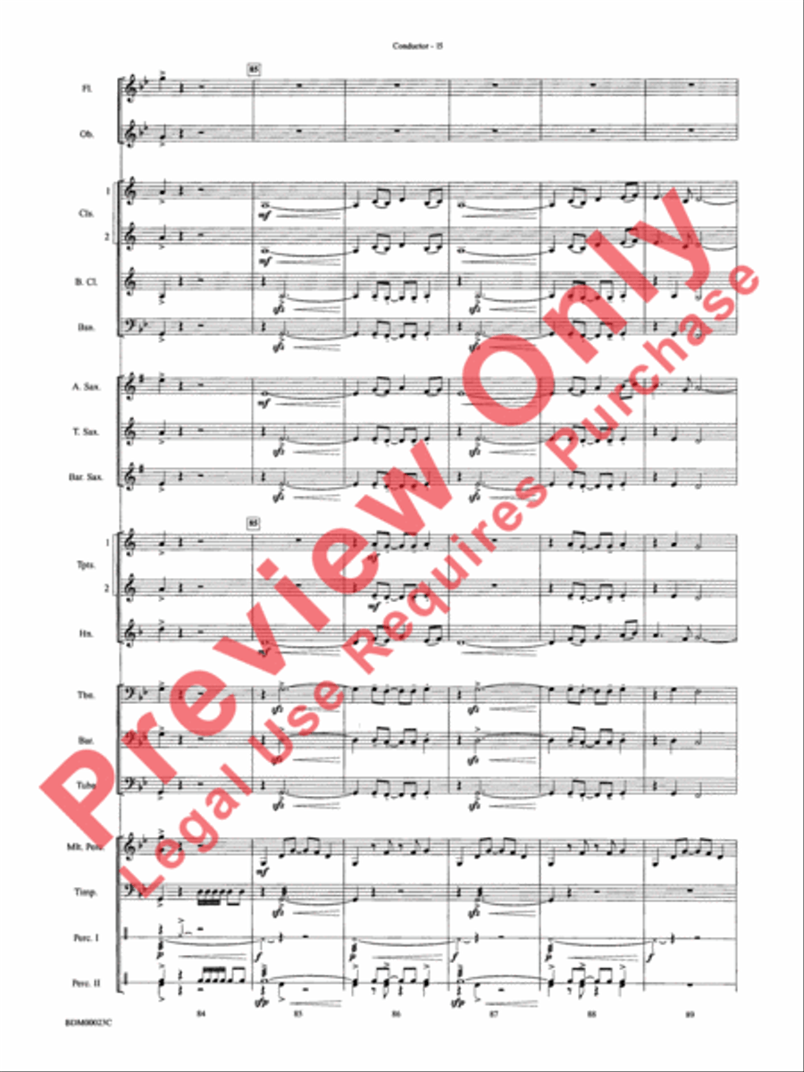 Under the Rice Moon Under the Rice Moon Concert Band scores gallery preview page 18