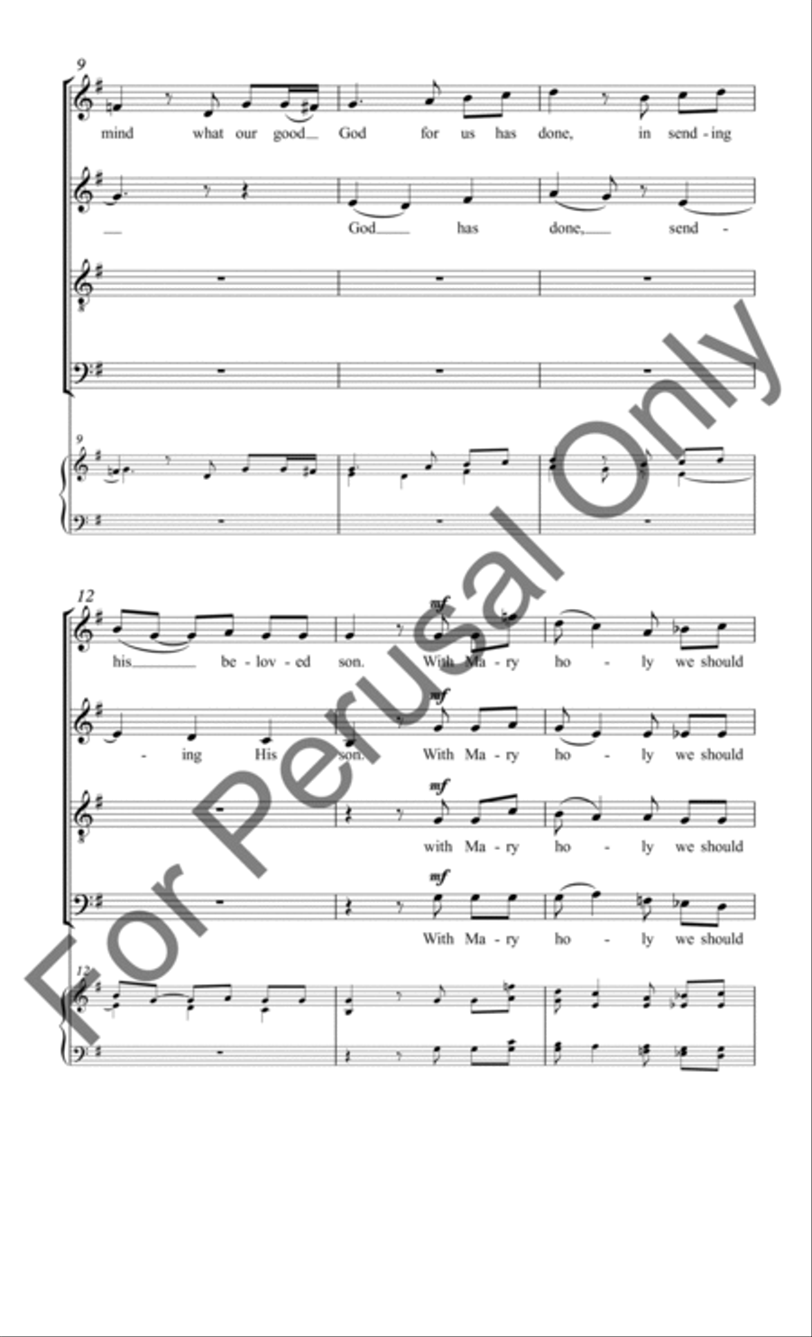 Wexford Carol Divisi scores gallery preview page 3