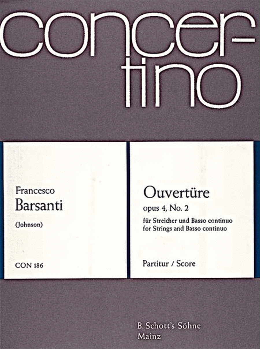Overture D Minor Overture D Minor Basso Continuo scores gallery preview page 1
