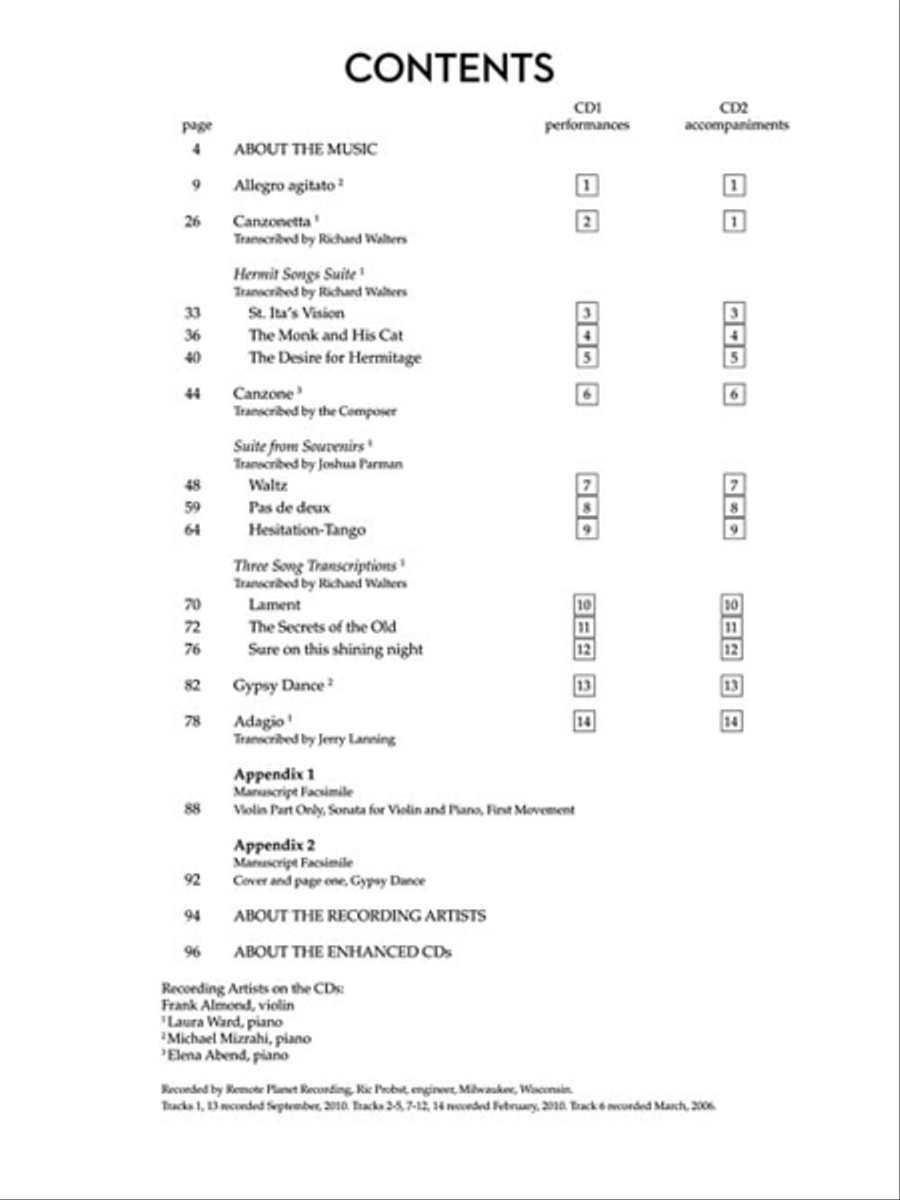 Music for Violin and Piano Violin Solo scores gallery preview page 3