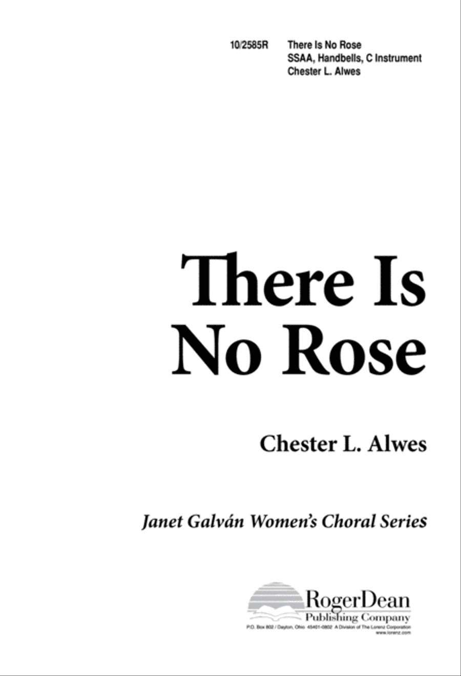 There is No Rose There is No Rose SSAA scores gallery preview page 1