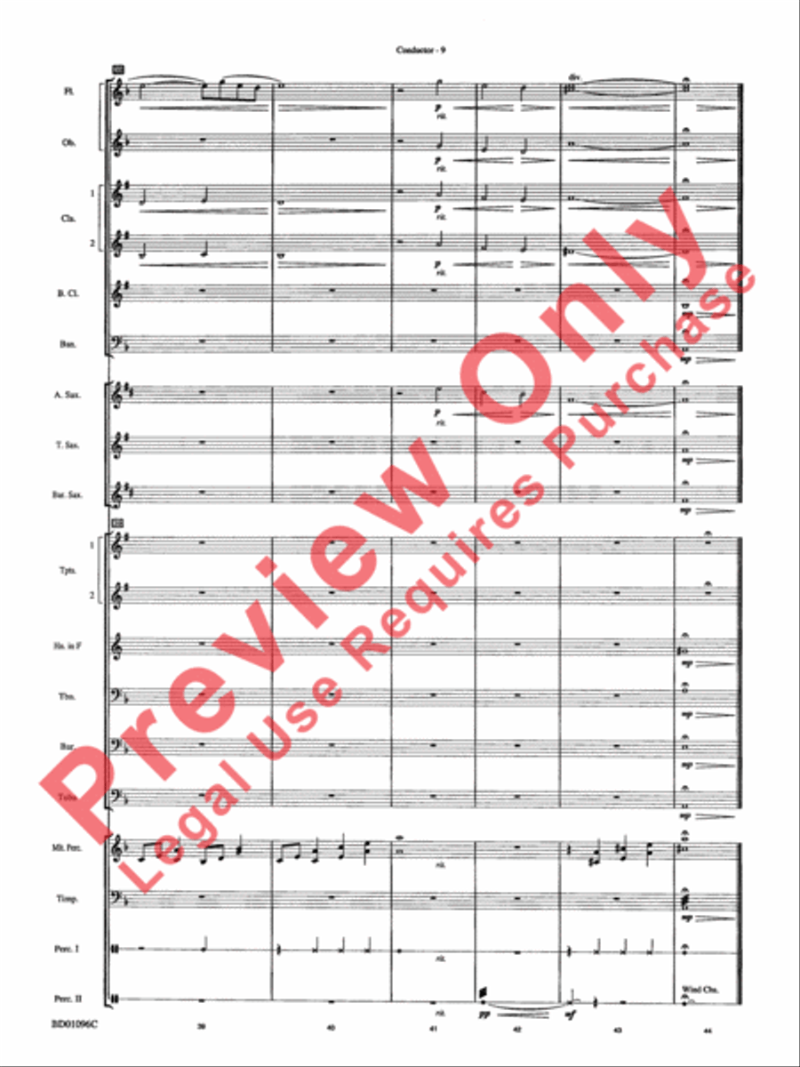 Pavane (Pour Une Infante Defunte) Concert Band scores gallery preview page 11