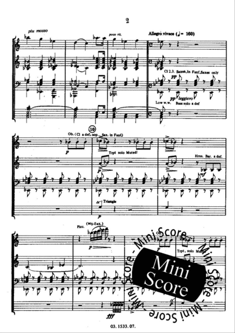 Rossini's Birthday Party Concert Band scores gallery preview page 6