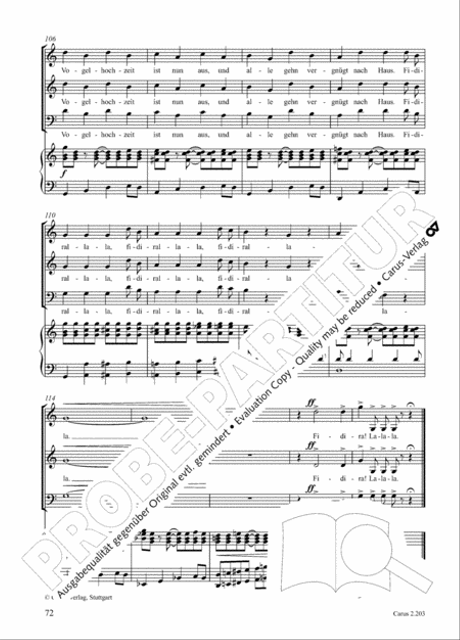 Loreley. Folk songs for choir (Loreley. Volkslieder fur Chor) Choir scores gallery preview page 79