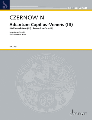 Book cover for Adiantum Capillus-Veneris III (Maidenhair fern III)