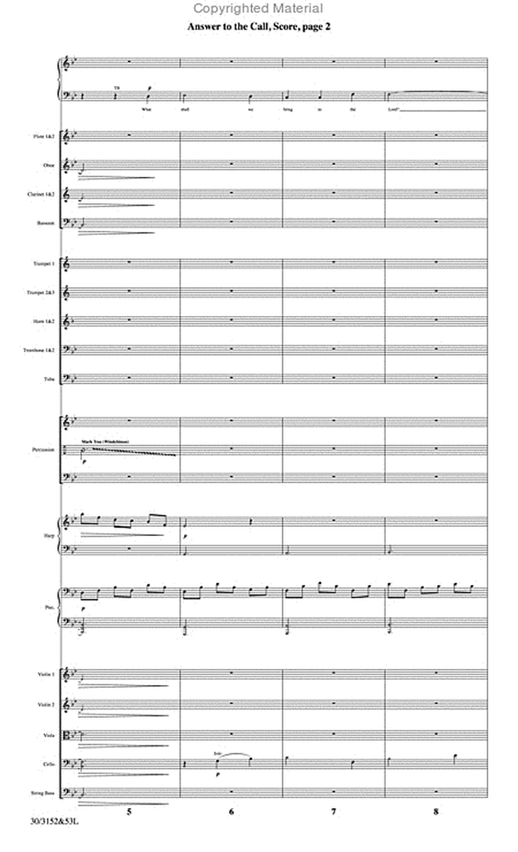 Answer to the Call - Orchestral Score and CD with Printable Parts image number null