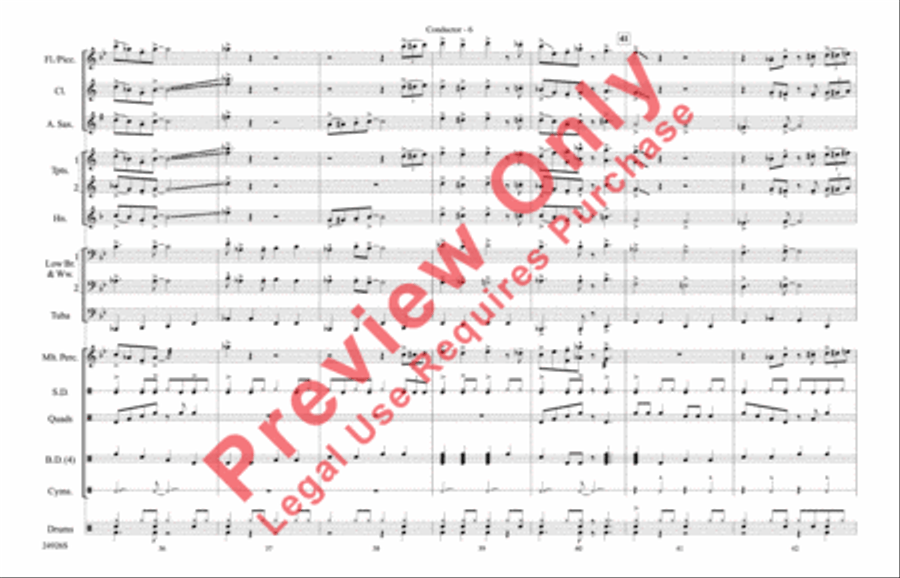 Sing, Sing, Sing Marching Band scores gallery preview page 7