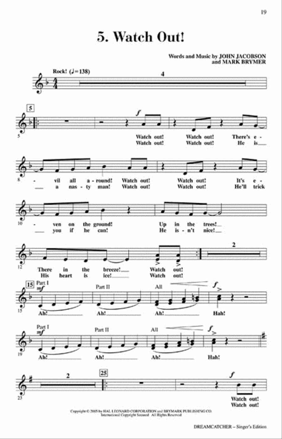 Dreamcatcher Dreamcatcher Choir scores gallery preview page 6