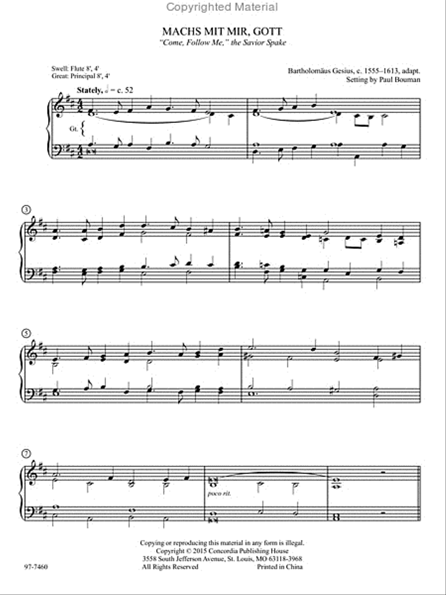 Hymn Prelude Library: Lutheran Service Book, Vol. 7 (M) Organ scores gallery preview page 2