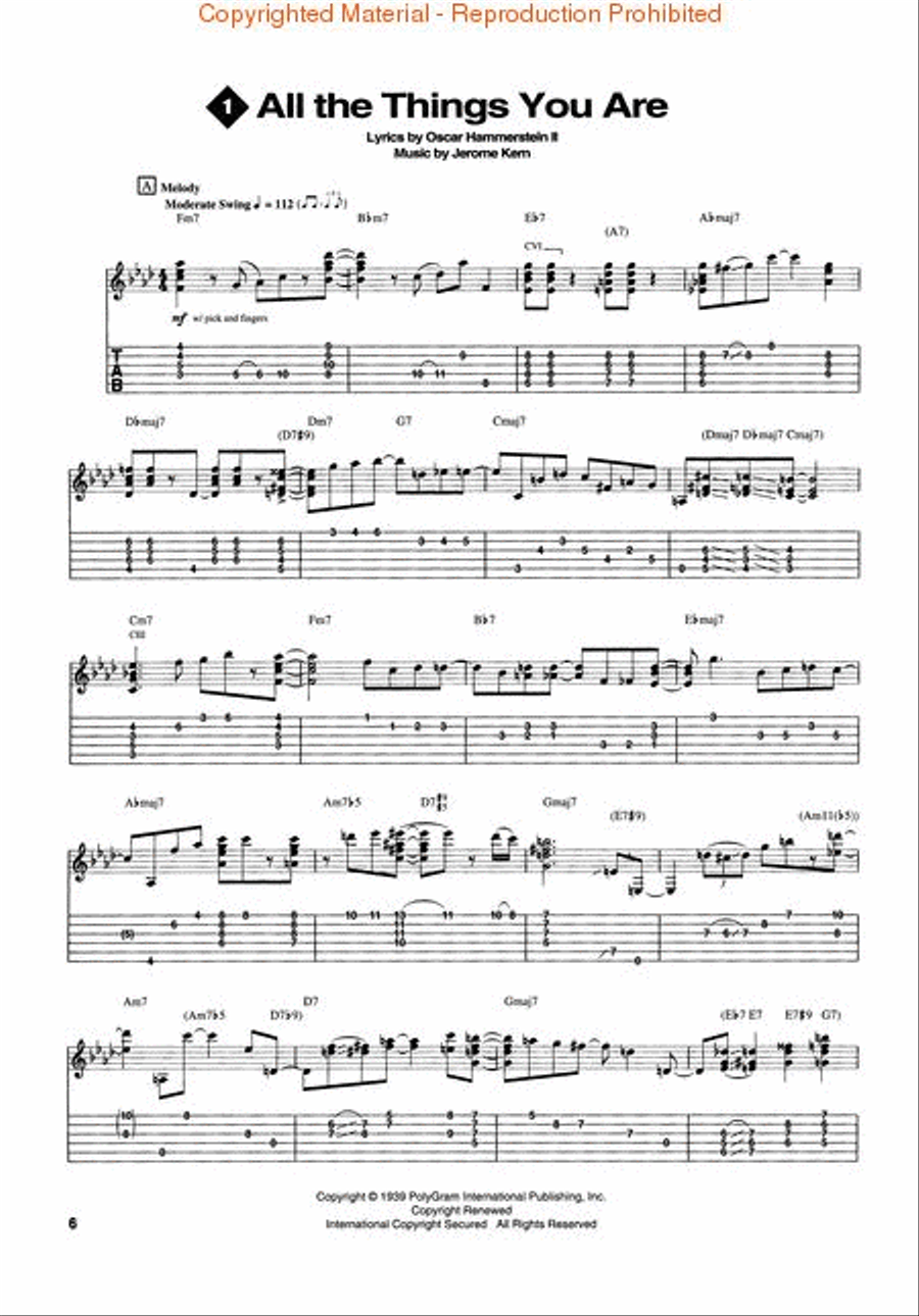 Jazz Guitar Chord Melodies Electric Guitar scores gallery preview page 2