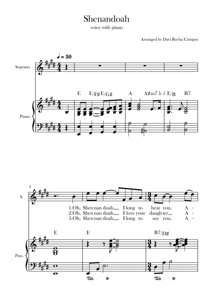 Shenandoah Chamber Music scores gallery preview page 1