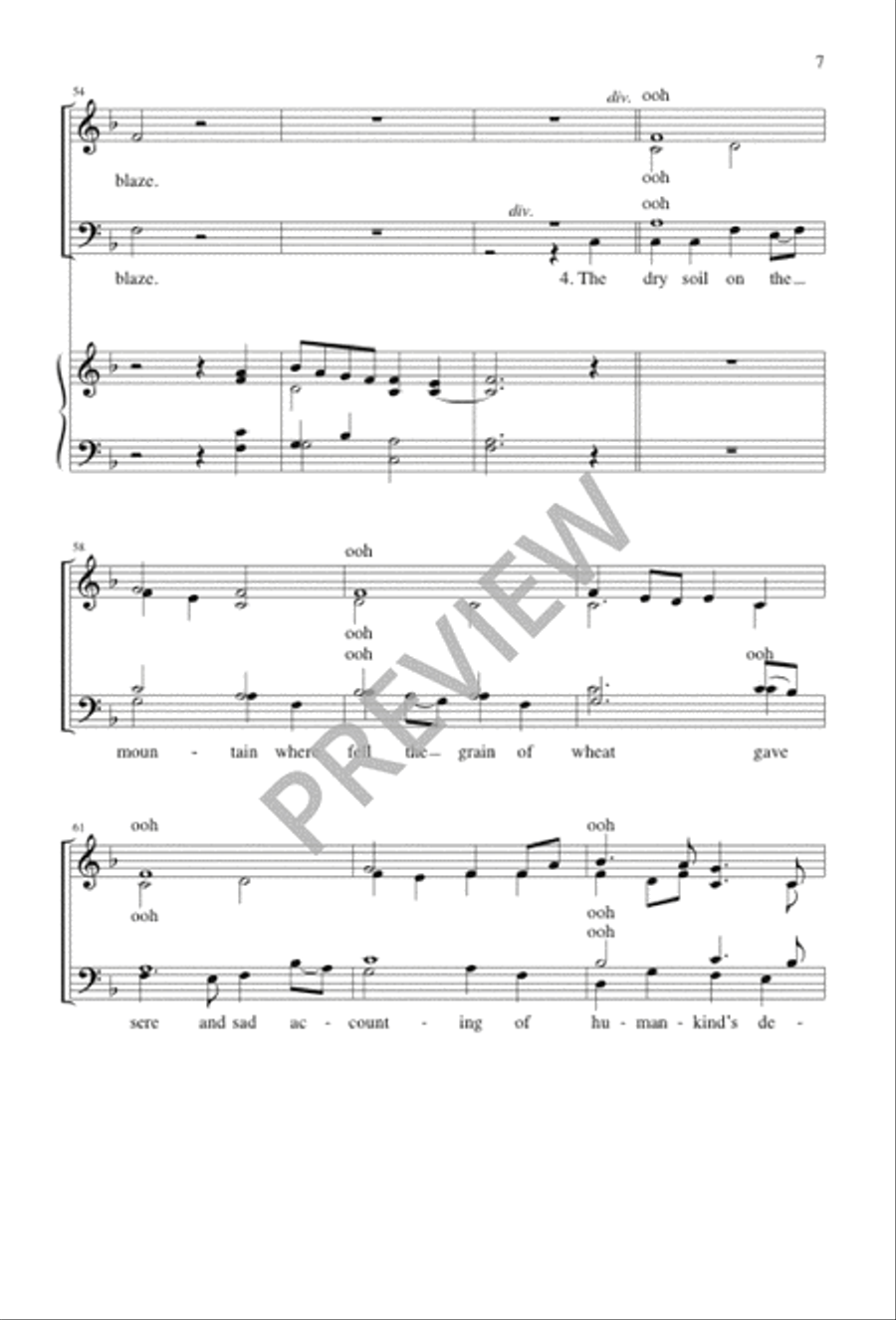 In Gladness and Thanksgiving 4-Part scores gallery preview page 6