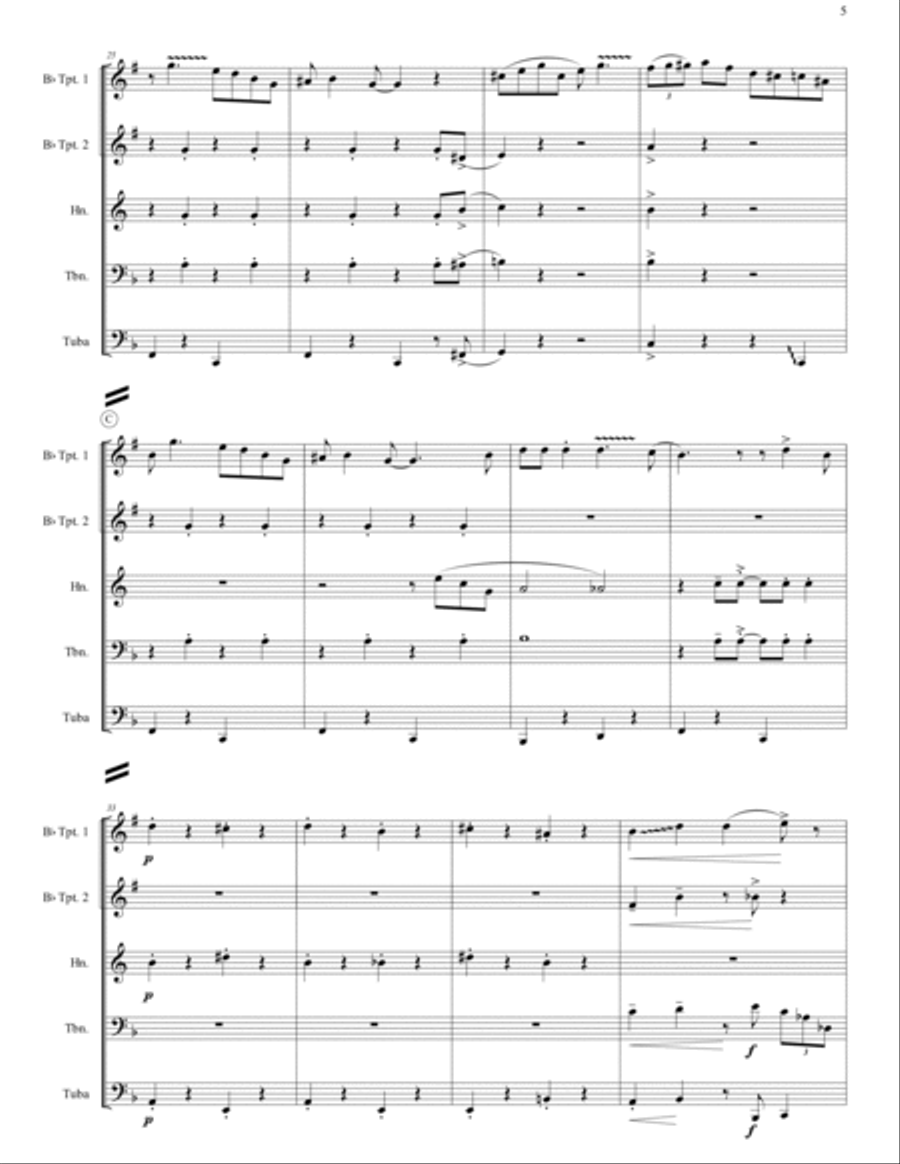 Cornet Chop Suey Brass Ensemble scores gallery preview page 6