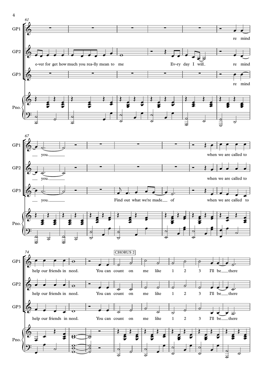 Count On Me Choir scores gallery preview page 4