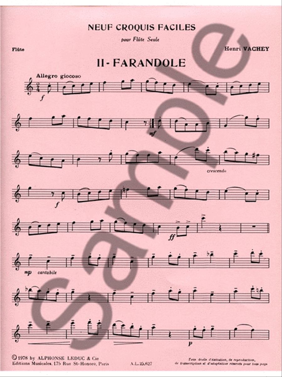 Farandole (flute Solo) Flute Solo scores gallery preview page 2