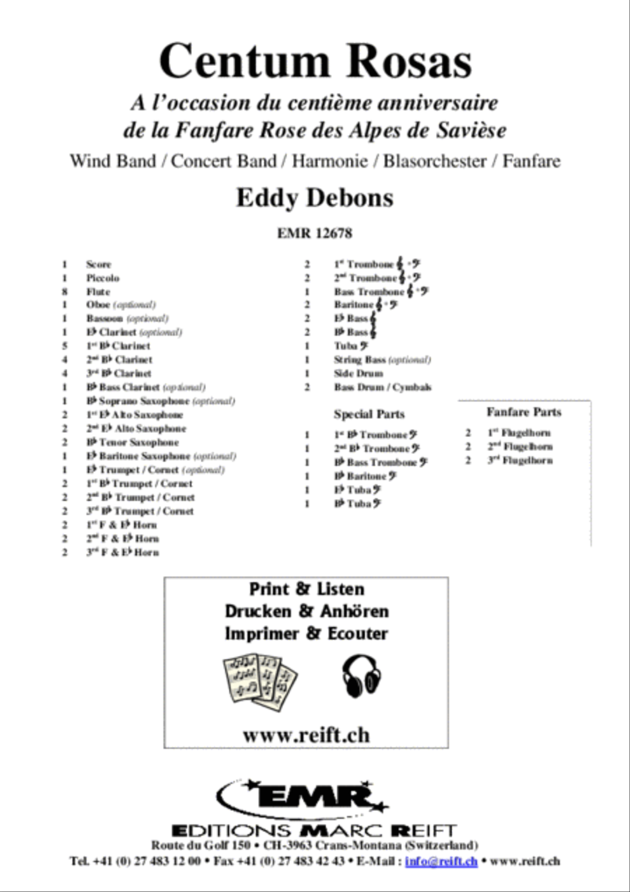 Centum Rosas Concert Band scores gallery preview page 2