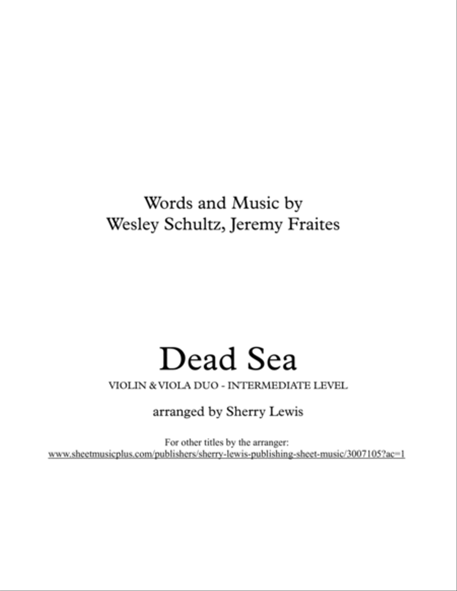 Dead Sea String Duet scores gallery preview page 2