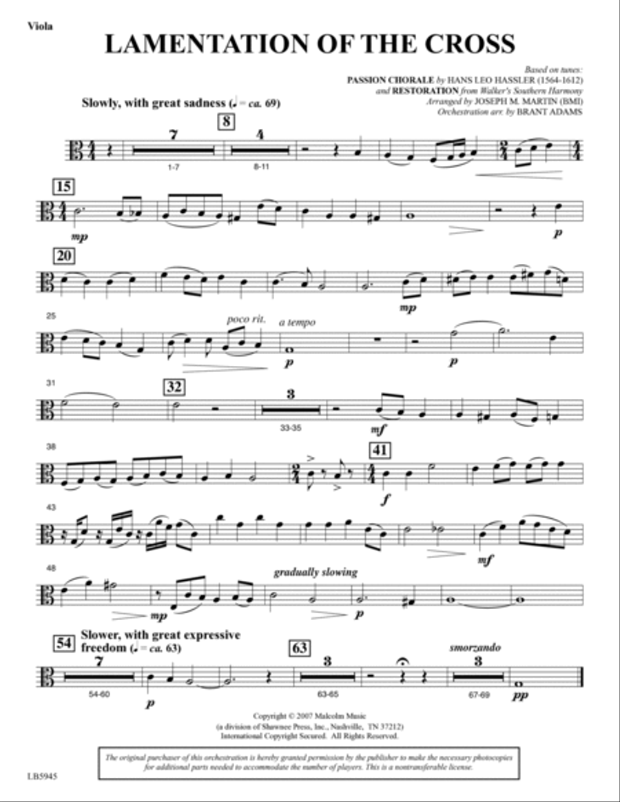 The Weeping Tree - Viola Choir scores gallery preview page 6