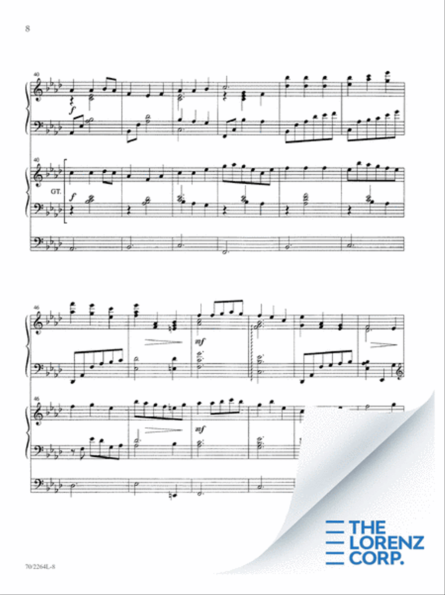 O for a Thousand Tongues Organ scores gallery preview page 9