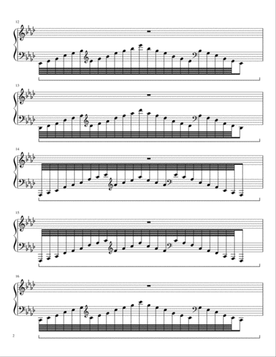 The Field of Flowers Piano Solo scores gallery preview page 2