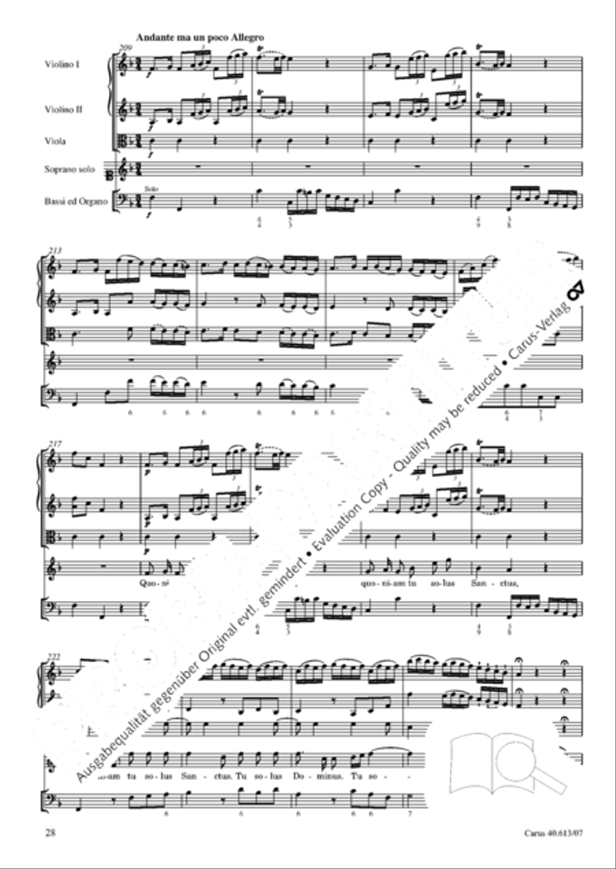 Mass in C (Missa in C) Mass in C (Missa in C) 4-Part scores gallery preview page 35