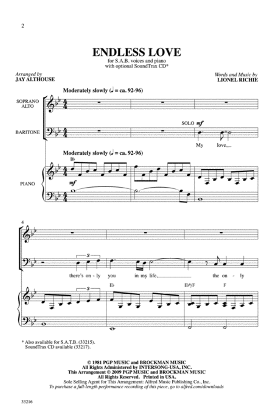 Endless Love 3-Part scores gallery preview page 2