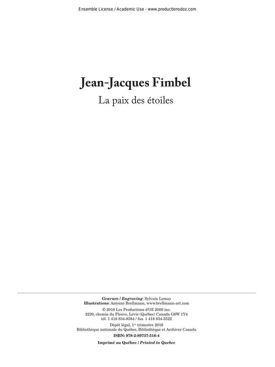 La paix des étoiles Classical Guitar scores gallery preview page 1