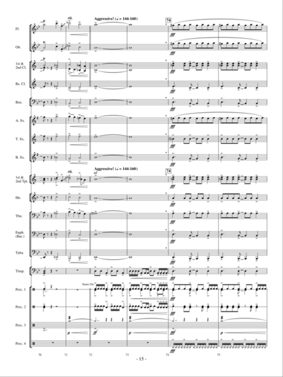 Primeval Stormfront Concert Band scores gallery preview page 14