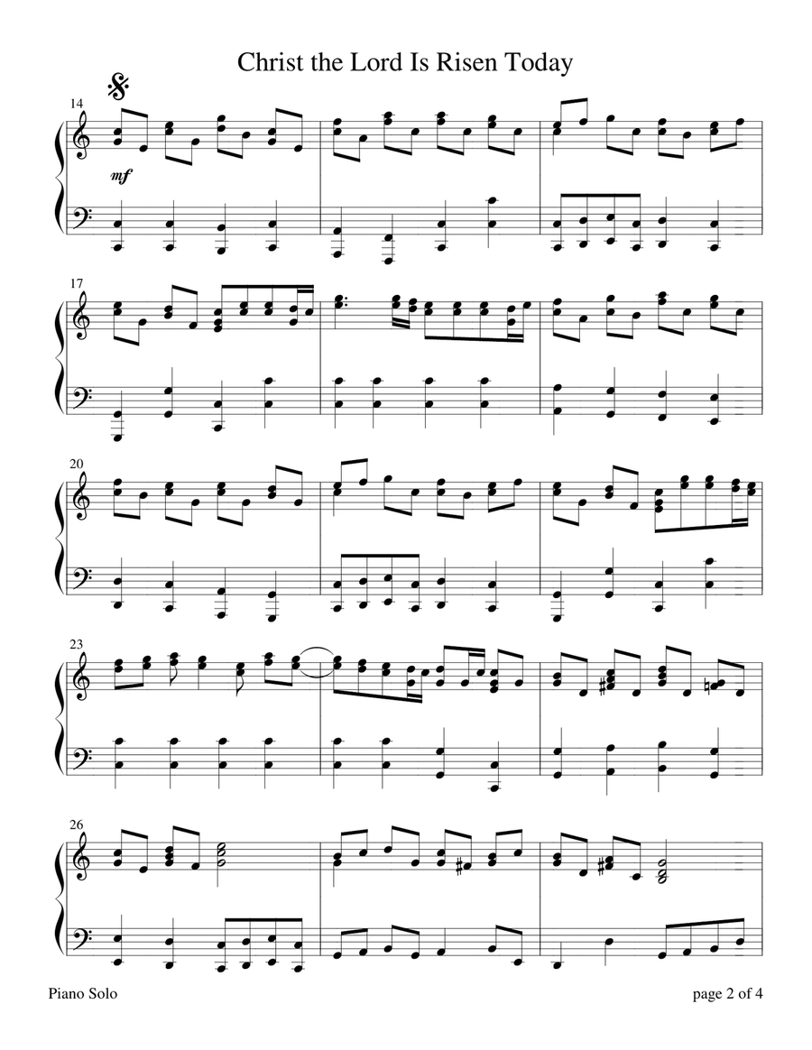 SPRING - The Four Seasons Hymn Medleys Collection (3 Piano Solos) Piano Solo scores gallery preview page 6