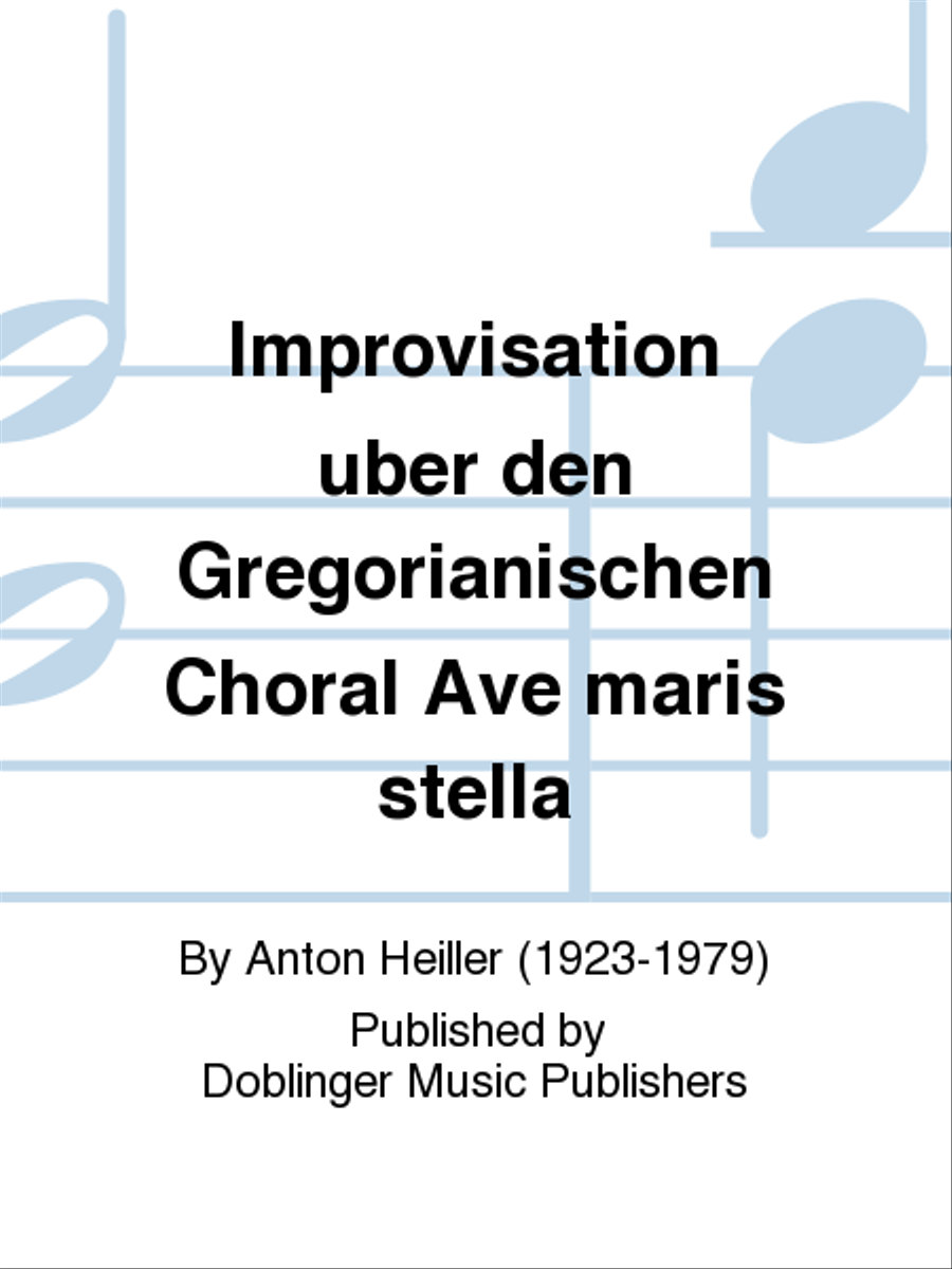 Improvisation uber den Gregorianischen Choral Ave maris stella Choir scores gallery preview page 1