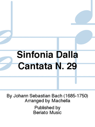 Book cover for Sinfonia Dalla Cantata N. 29