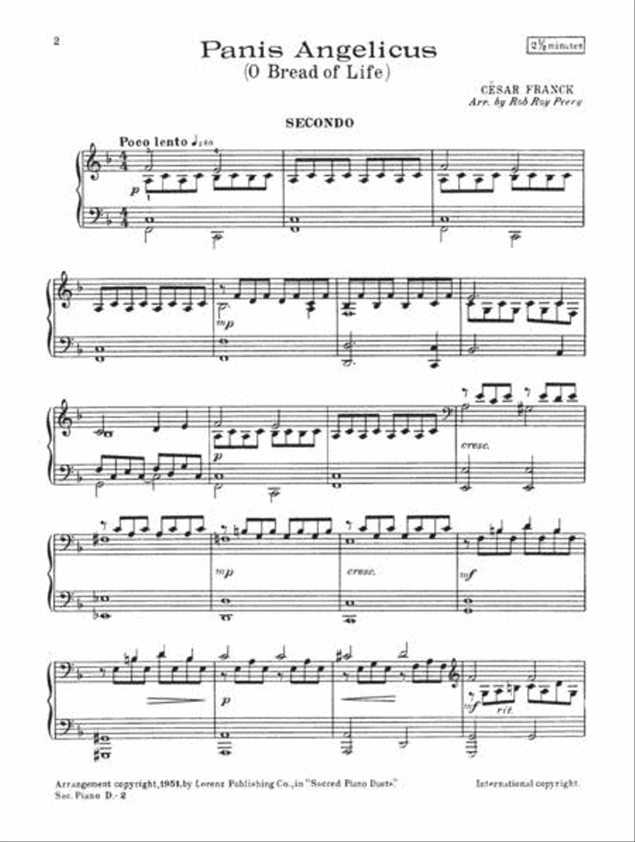 Sacred Piano Duets Piano Duet scores gallery preview page 3
