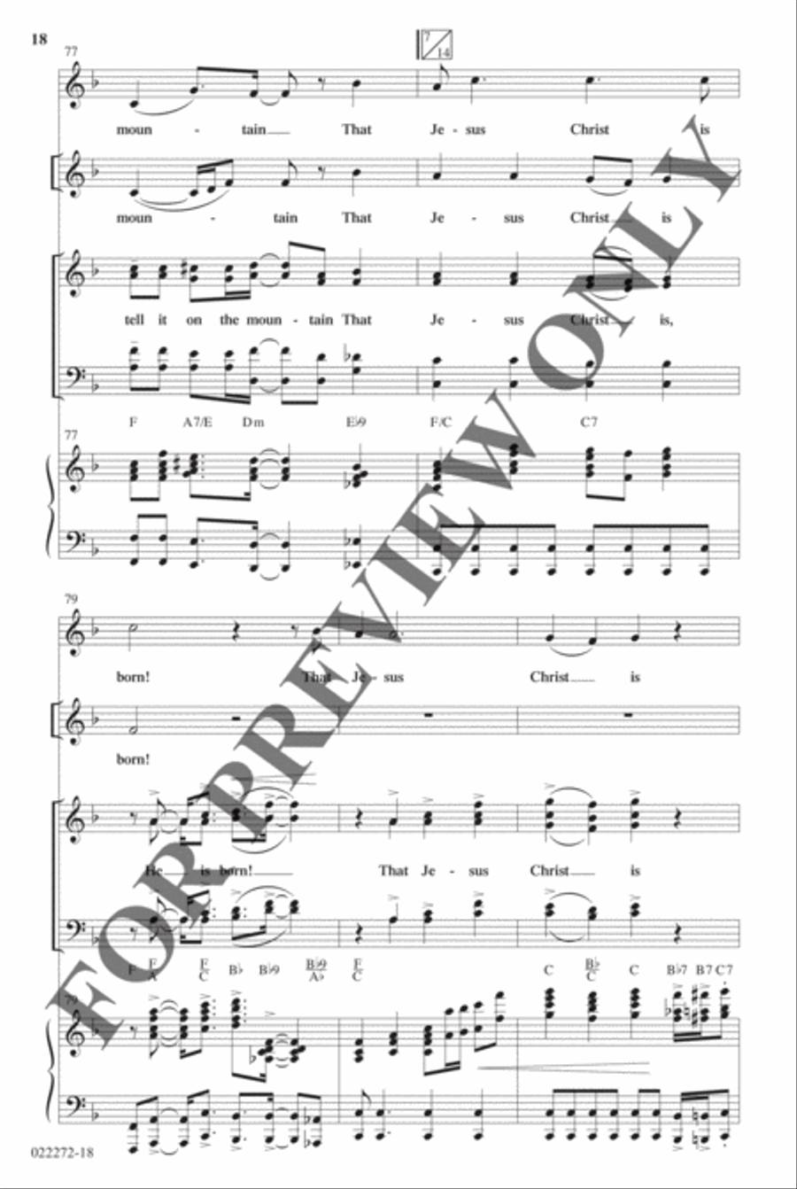 Best-Selling Christmas Anthem Pak Vol 1 - Anthem Preview Pak Hymn Anthems scores gallery preview page 19