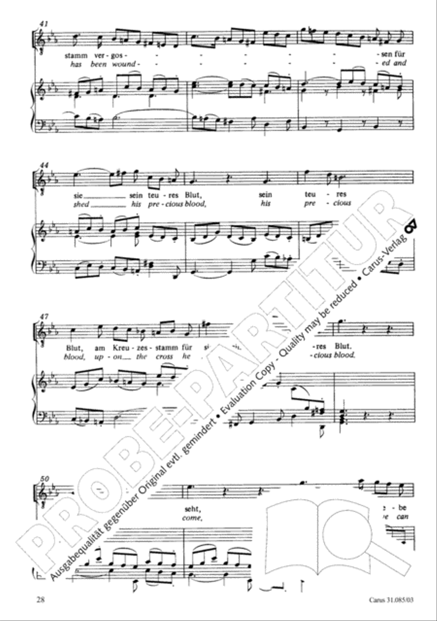 He tends the sheep most well (Ich bin ein guter Hirt) 4-Part scores gallery preview page 29