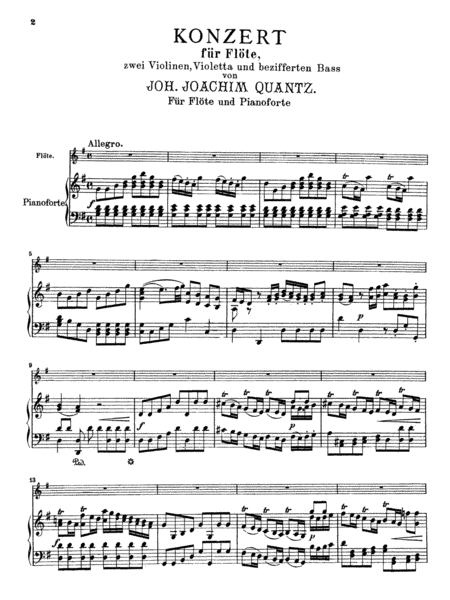 Quantz: Concerto in G Major