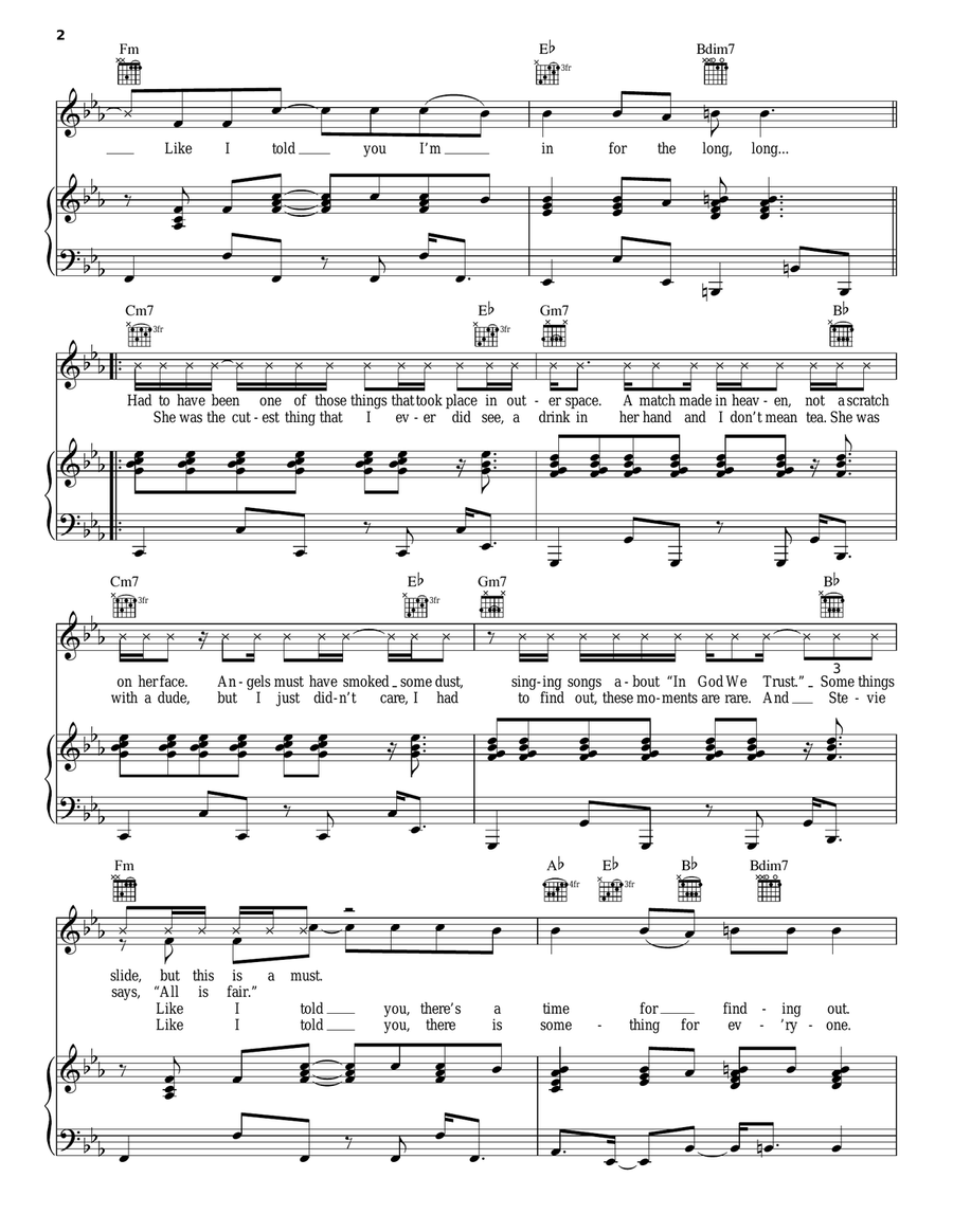 Even You Brutus? Piano, Vocal, Guitar scores gallery preview page 2