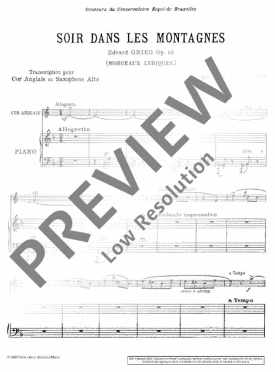 Evening in the Mountains Evening in the Mountains English Horn scores gallery preview page 4