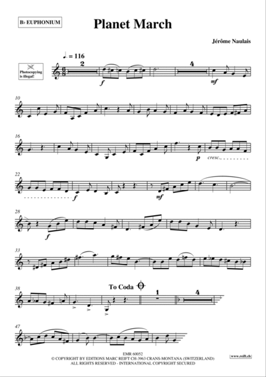 Planet March Planet March Euphonium scores gallery preview page 4
