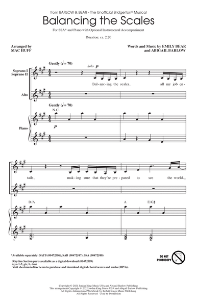 Balancing The Scales (from The Unofficial Bridgerton Musical) (arr. Mac Huff)